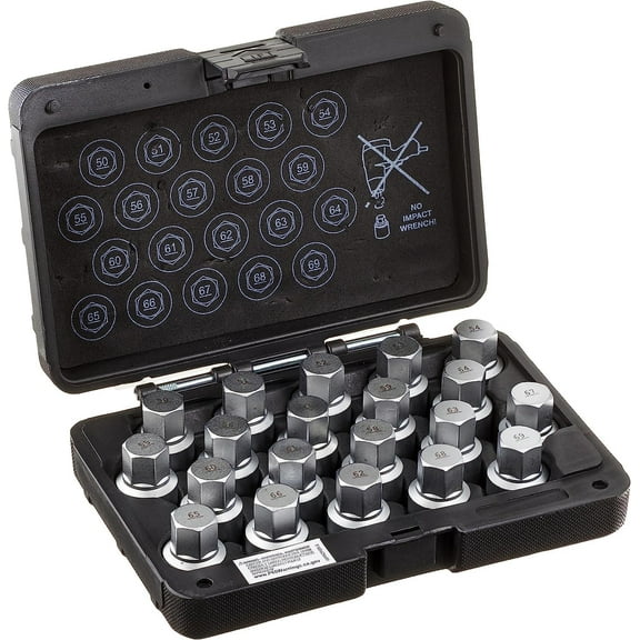 LTI TOOLS Wheel Locking Nut Key Kit 20 pcs, Compatible with Porsche - Wheel Lock Key Set Lug Nut Removal Kit (LT4170)