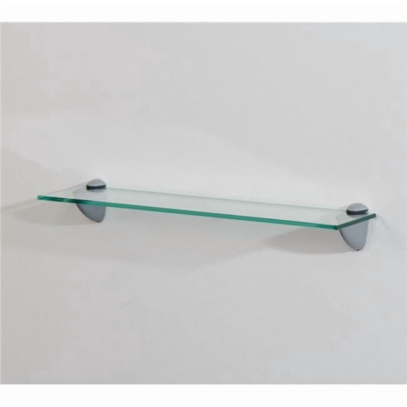 LTL Home Products HDCL418 18 x 4 in. Wallscapes Clear Glass Shelf Kit