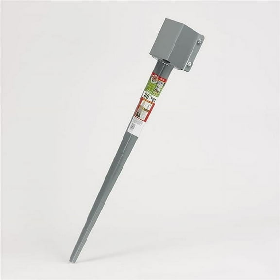 LTL Home Products, Inc. GroundTech Grey Metal 30-inch Groundmaster Post