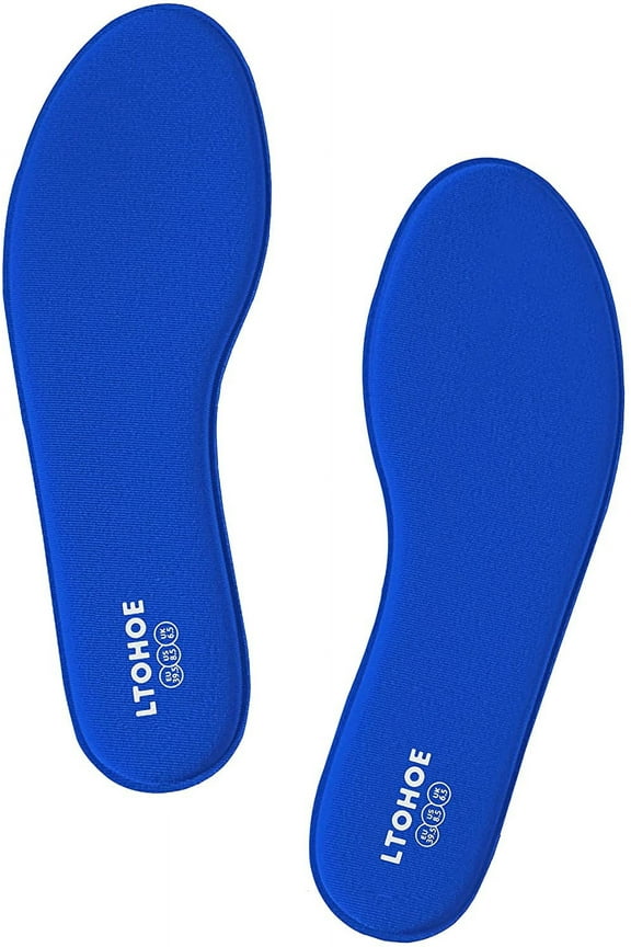 Memory Foam Insoles for Women, Replacement Shoe Inserts for Running Shoes, Hiking Shoes, Sneaker, Cushion Shoe Insoles Shock Absorbing for Foot Pain Relief, Comfort Inner Soles 8mm Navy US 8.5