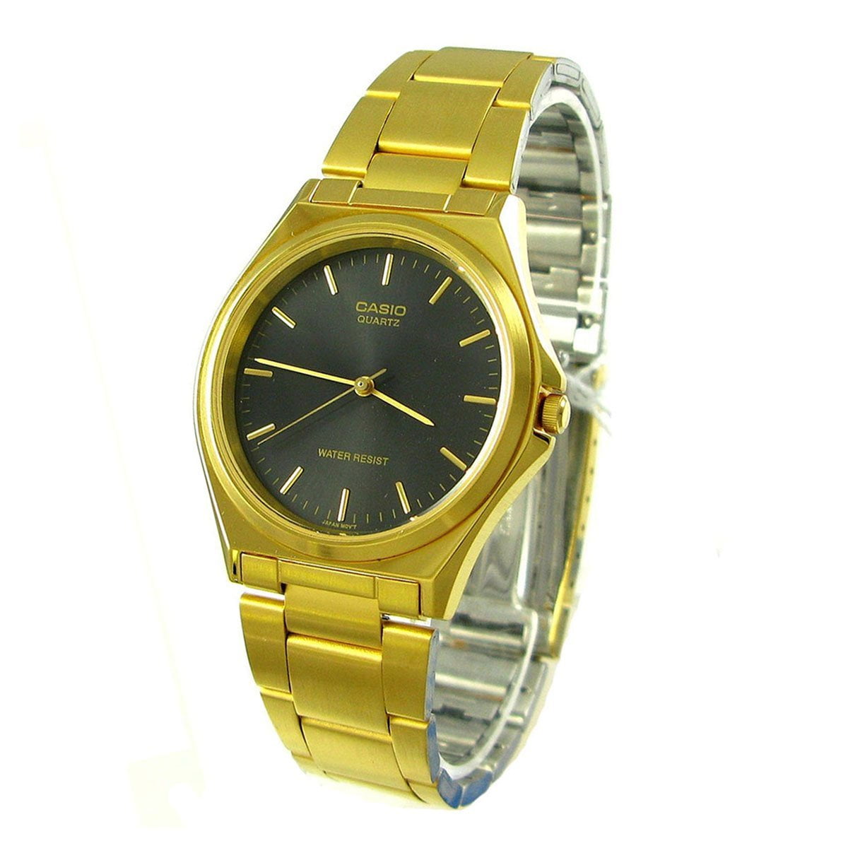 LTP-1130N-1A Women's Gold Stainless Steel Analog Dress Watch w/ Black Dial