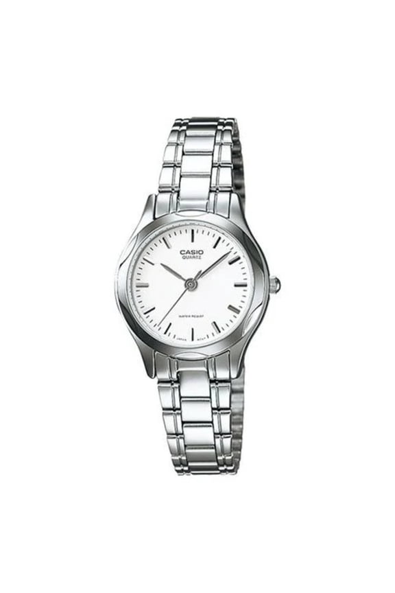 LTP-1275D-7A Women's Stainless Steel Analog Dress Watch w/ White Dial