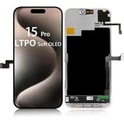 LTPO Soft OLED for iPhone 15 Pro Screen Replacement, Full View Anti-Glare,120Hz OLED Display,6.1 inch