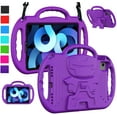 thumbnail image 1 of LTROP Case for iPad Air 5th/4th Generation Case (2022/2020), iPad Pro 11 Case 2021/2020/2018, Shoulder Strap, Shockproof Handle Stand Kids Case for iPad Air 5/4 10.9 Inch and iPad Pro 11”, Purple, 1 of 8