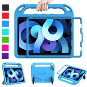 LTROP Case for iPad Air 5th/4th Generation Case(2022/2020), iPad Pro 11 Case 2021/2020/2018, Built-in Screen Protector, Shockproof Handle Stand Kids Case for iPad Air 5/4 10.9” and iPad Pro 11”, Blue
