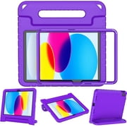 LTROP Kids Case for New iPad (A16) 11th Gen (11-in, 2025)/ 10th Generation (10.9-inch, 2022) with Screen Protector, Durable Shockproof Handle Stand Kids Cover for iPad 11th/ 10th Gen, Turquoise