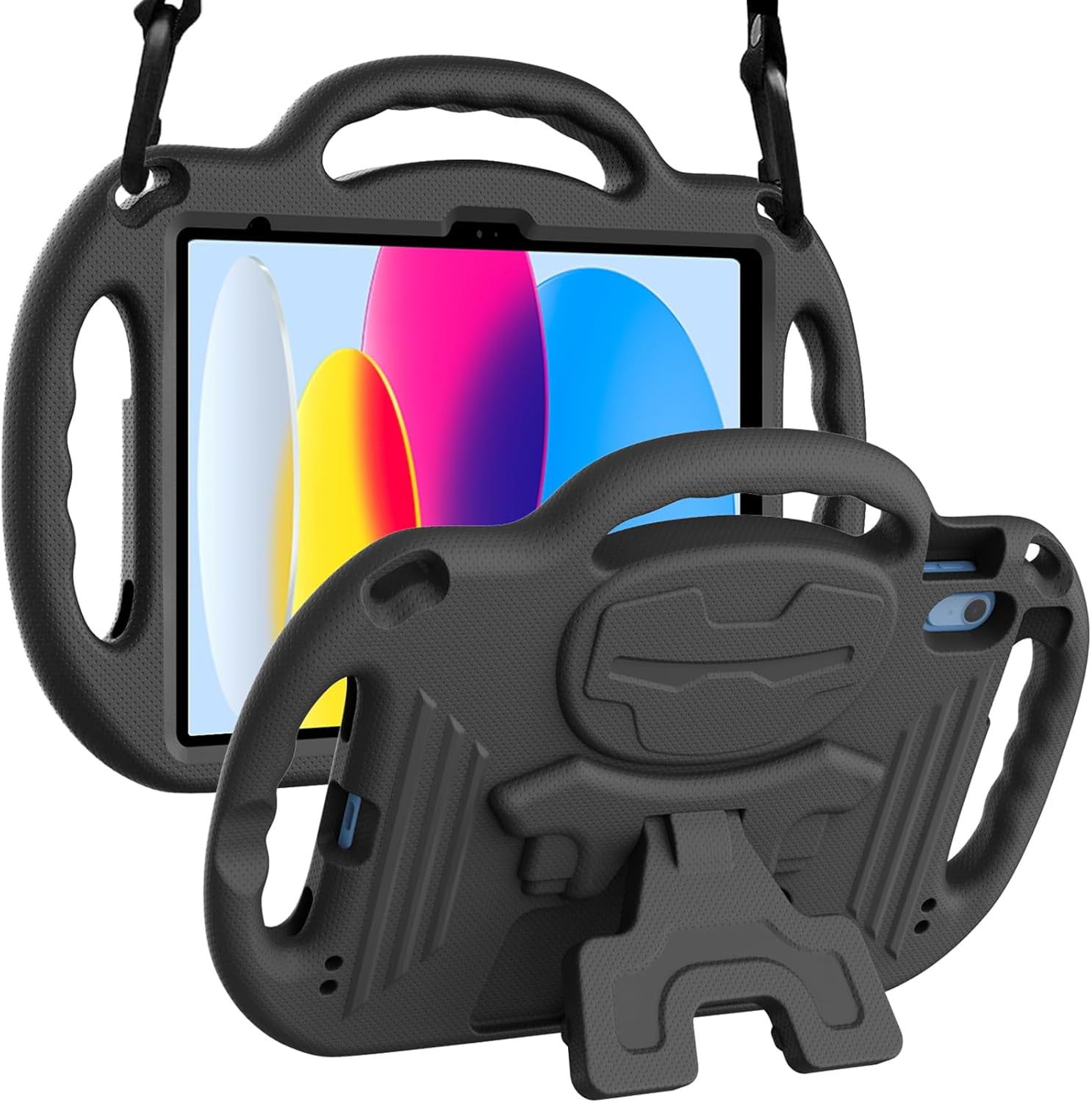 LTROP iPad 10.2ケース キッズケース iPad 10.2-インチ 2019 (第7世代) 軽量 耐衝撃 ハンドルスタンド ショルダースト : LTROP Kids Case for iPad 11th Generation (A16) 2025