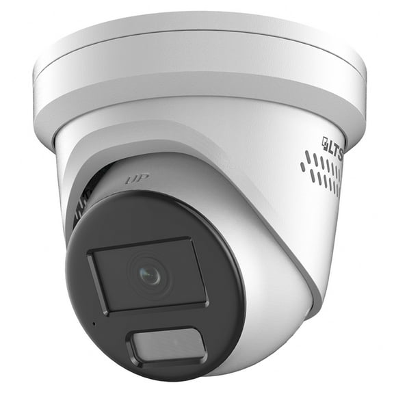LTS CMIP3C42W-28SDL HD IP 4MP Color247 Strobe Light Audible Warning Turret Camera LTCMIP3C42W-28SDL