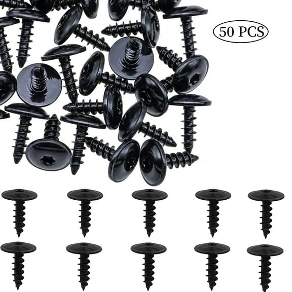 LTS EMIRA 50 PCS T25 Fender Liner Splash Shield Bumper Cover,Compatible with Volkgswagon for Audi A3 A4 A5 A6 A7 Q3 Q5 Q7 S4 TT for Golf GTI Jetta for Passat Tiguan Touareg OEM:N90974701