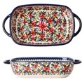 thumbnail image 1 of LTS EMIRA Ceramic Bakeware Casserole Dish Baking Pan Lasagna Pans Baking Dish with Handles for Oven/Cooking/Kitchen-Retro Style Flowers-22 OZ, 1 of 8