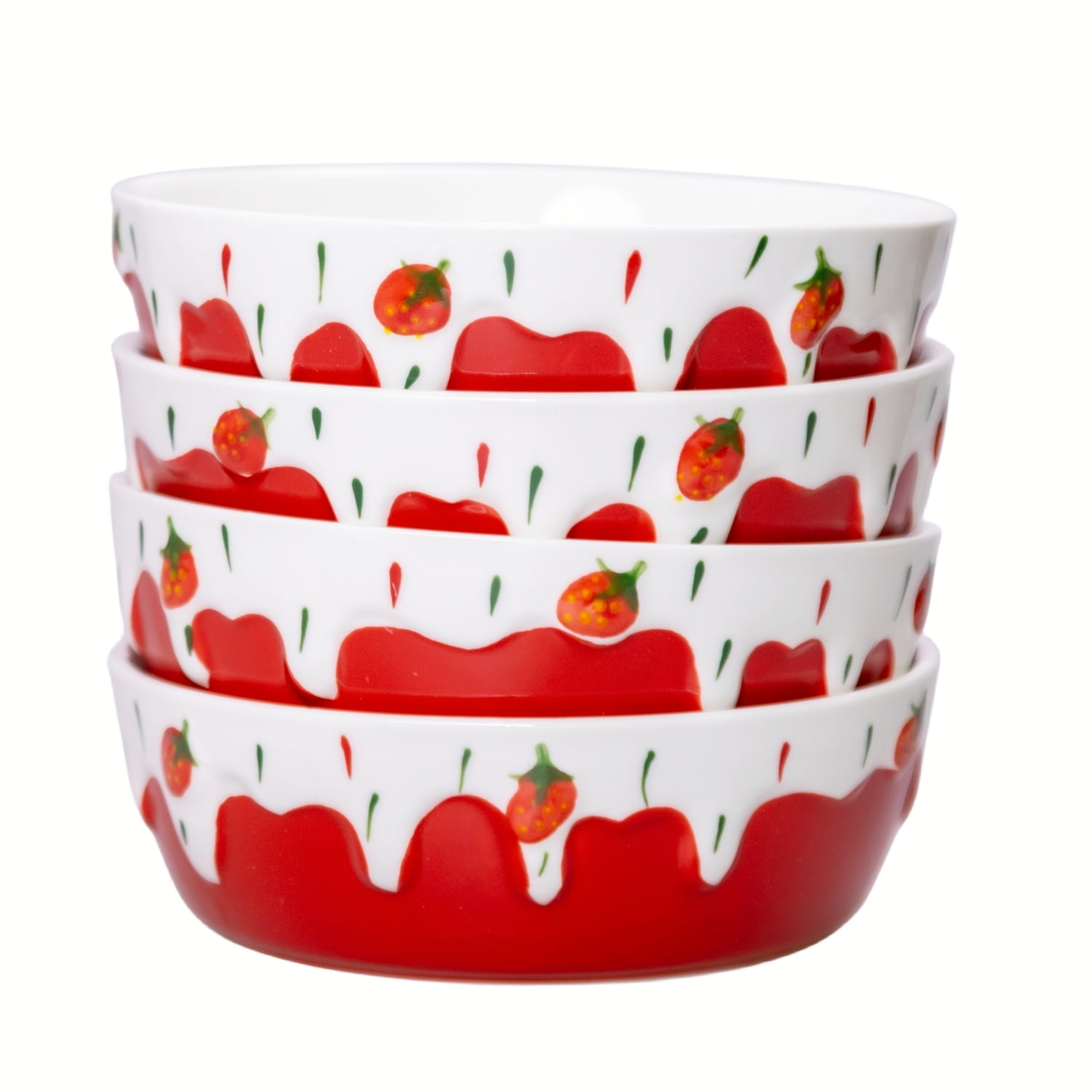 LTS EMIRA Ceramic Pasta Bowl Set, 17 OZ For Soups and Salads, Serving