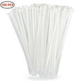 thumbnail image 1 of LTS EMIRA Zip Ties,White Zip Ties 16 Inch 100 Pack, 120 lbs Nylon Cable Ties Self Locking Tie Straps, Heavy Duty clear zip ties, Tiny Cable Ties for Indoor and Outdoor, 1 of 6