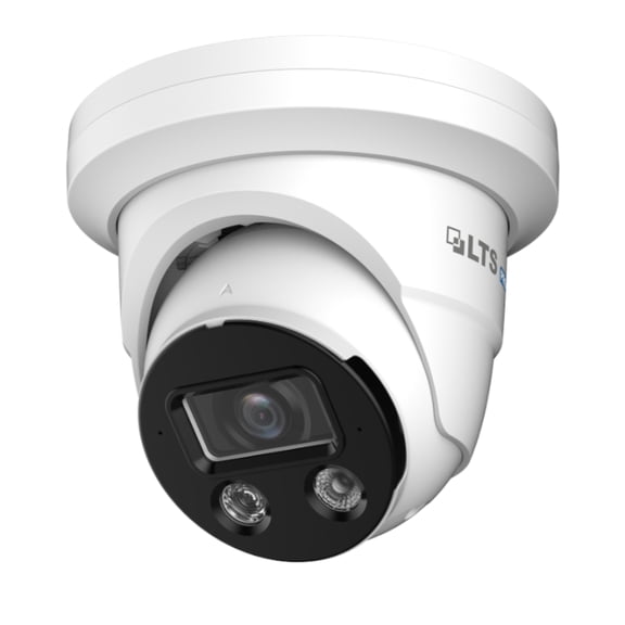 LTS Pro-X LXIP3C82NWI-28SDL IP 8MP 2.8mm Color 98ft LED Mic/Speaker Deterrence NDAA Camera LXIP3C82W-28MDA