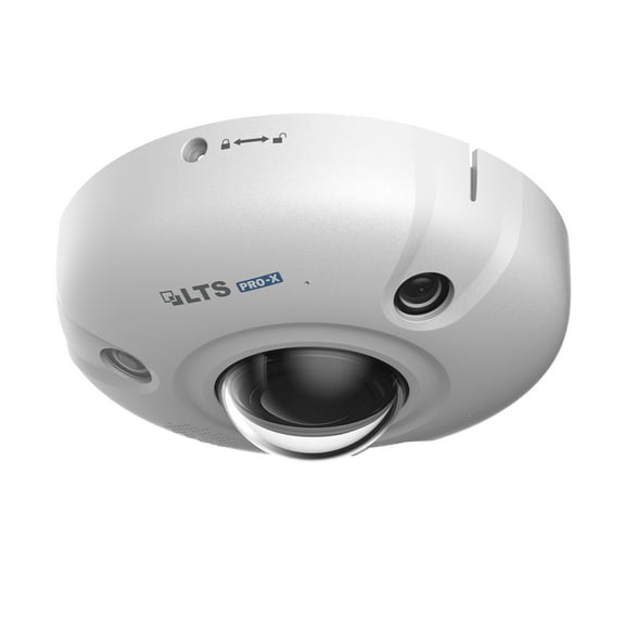 LTS LXIP75122F-SE PRO-X IP 12MP Fisheye 2 Ways Audio 33ft IR Count People Ai NDAA Camera