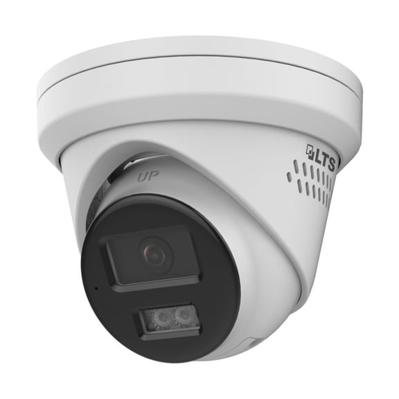 LTS Platinum CMHT1722-28LS TVI 2MP 2.8mm Wide Angle 131ft IR 2 Way Audio Siren Turret Camera LTCMHT1722-28LS