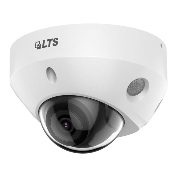 LTS Platinum CMIP3182W-28SDA IP 8MP 98ft Smart Light Wide Len Ai Detection Vandal Dome Camera LTCMIP3182W-28SDA