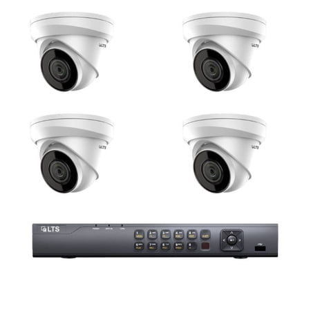 LTS Platinum KIT-PVN4C4-2TB 4-Channel 4MP NVR Security System with Four 4MP IP Cameras and 2TB HDD