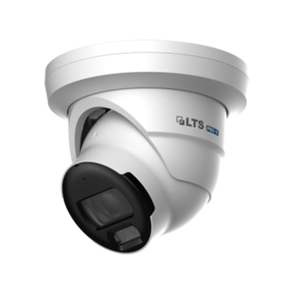 LTS Pro-X LXIP3C42W-28AISP IP 4MP 2.8mm Full Color AI ISP 100ft LED Mic NDAA Dome Camera