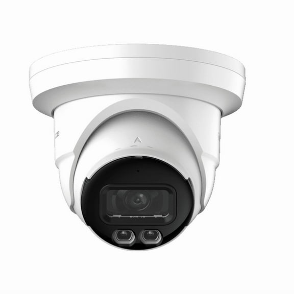 LTS Pro-X LXIP3C42WI-28SDL 4MP Network Turret Camera with Hybrid Illumination, Smart Detection, Built-in Mic/Speaker, Red & Blue Light Alarm