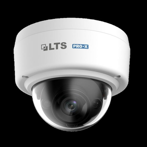 LTS Pro-X LXIP7542W-28SD 4MP WDR Network IR Fixed IP67 Ik10 Dome Camera with Two Way Audio, Built in SD Card Slot & NDAA Compliant