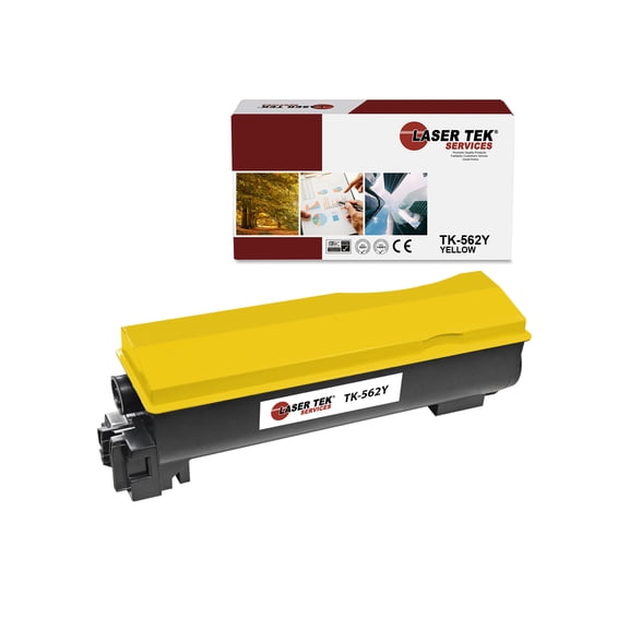 LTS TK562 TK-562Y Yellow Compatible for Kyocera FS-C5300DN Toner Cartridge