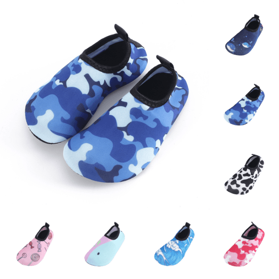 LTTVQM Barefoot Shoes Kids Quick-Dry Non Slip Lightweight Breathable Water Shoes Surf Aqua Socks for Outdoor Athletic Sky Blue 11-11.5 Little Kid