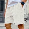 thumbnail image 1 of LTTVQM Cargo Shorts for Men Corduroy Casual Lightweight Drawstring Elastic Waist Summer Beach Vacation Shorts with Pockets White L, 1 of 7