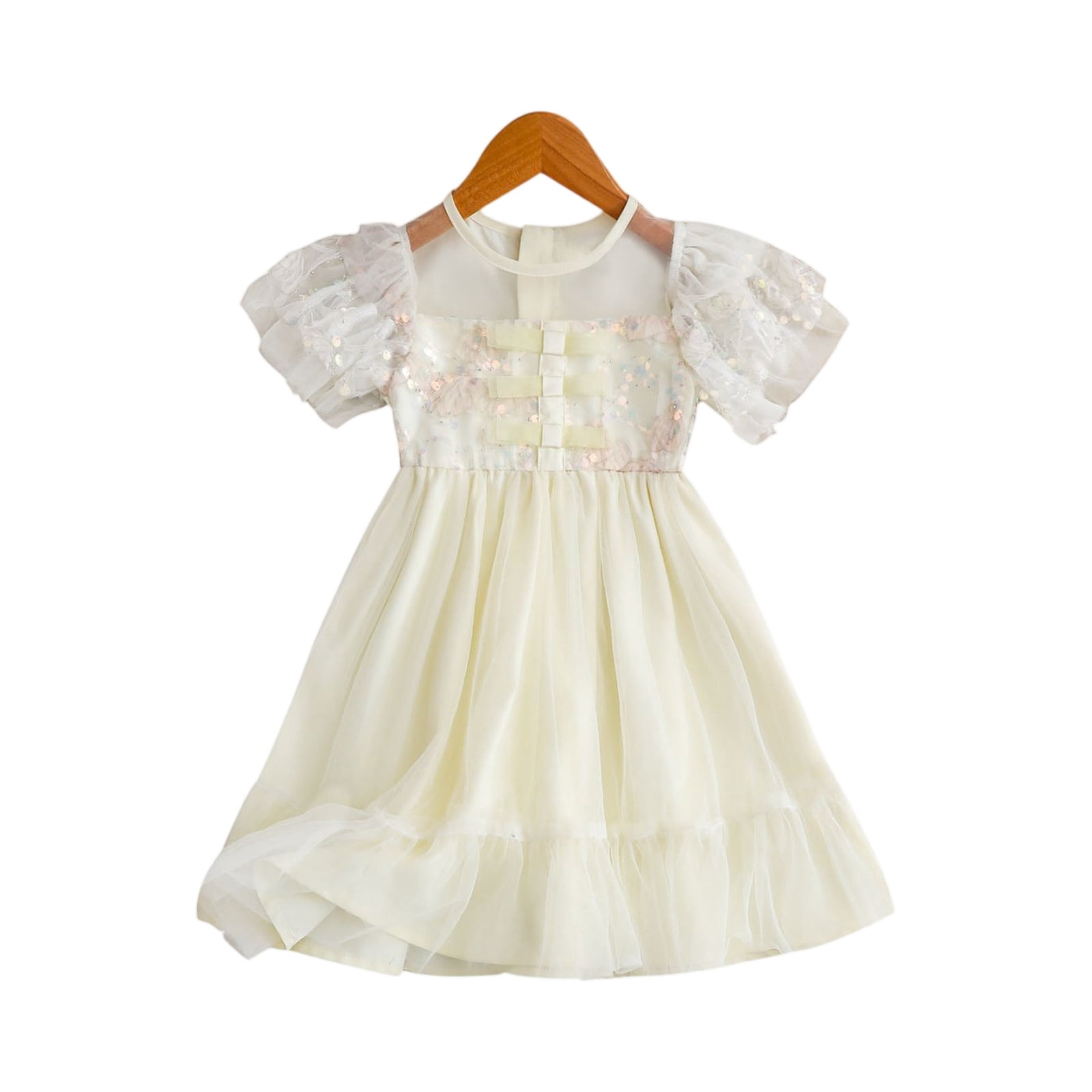 Satin Flower Girl Dress With Bow-Knot Back - V-Neck, Floor Length For Wedding & First Communion