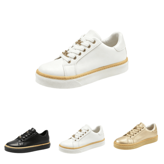 LTTVQM Glitter Shoes for Women Thick Platform Sparkly Lace Up Non Slip Fashion Sneakers Casual Outdoor Comfort Walking Shoes White 37(US-6.5)