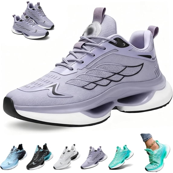 LTTVQM Hands Free and Supportive Walking Shoes, Wise Toe Width 2026 Lightweight Breathable Mesh Nurse Shoes Sneakers for Women Purple 9 Wide