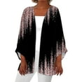 LTTVQM Long Cardigans for Women Trendy Kimono Gradiented Open Front