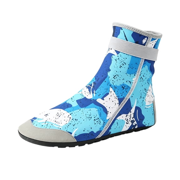 LTTVQM Long Water Shoes for Kids Quick Dry Cute Ankle Strap Barefoot Aqua Socks for Beach Swim Yoga Surf Camping Sports Breathable Athletic Non Slip Shoes Blue 9.5-10 Toddle