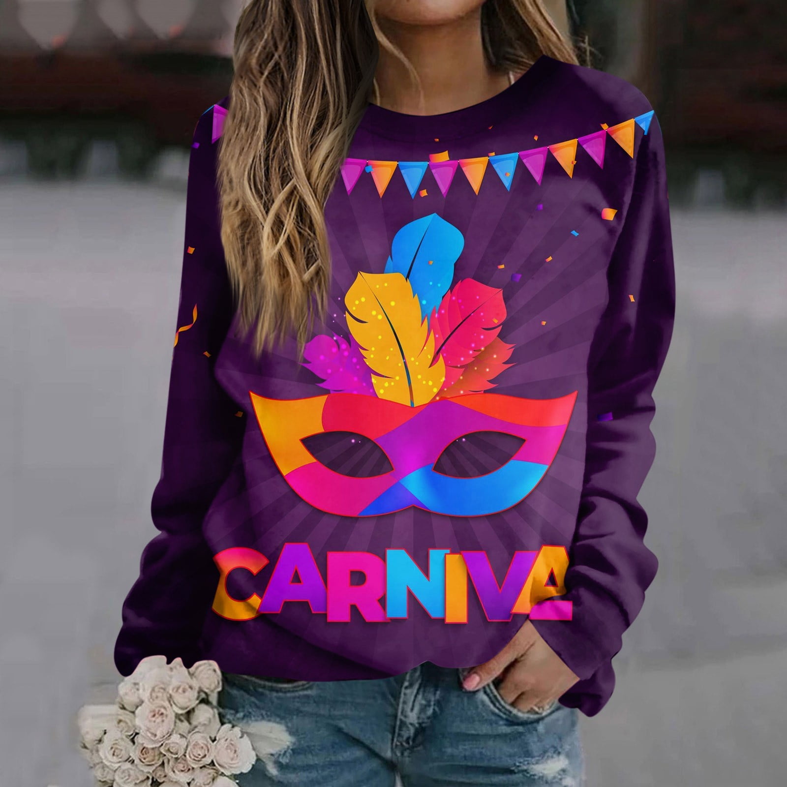 mardi gras sequin t shirt