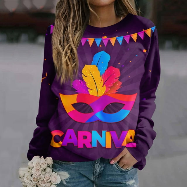 plus size sequin mardi gras shirt