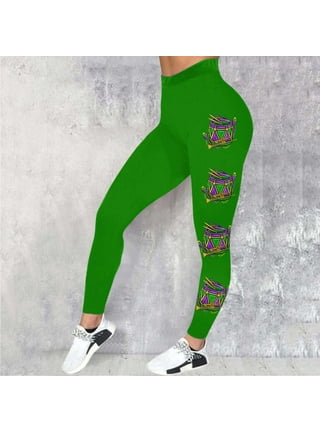  Women's Mardi Gras Leggings Carnival Graphic Printed Fancy Mask  Printed Sports Fitness Workout Yoga Stretchy Pants (#1A-Black, Small) :  Clothing, Shoes & Jewelry