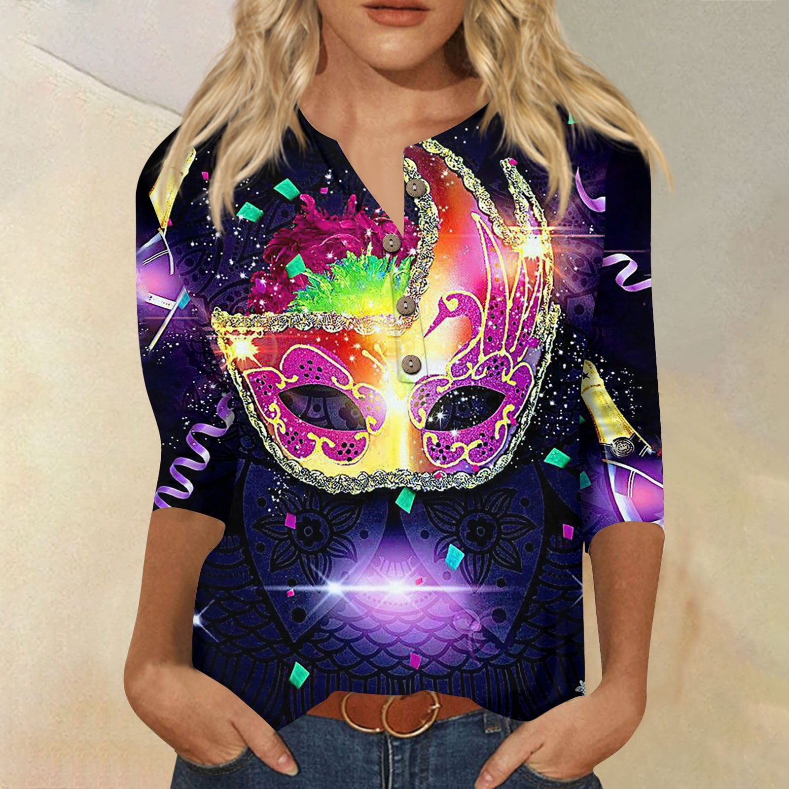 mardi gras sequin t shirt