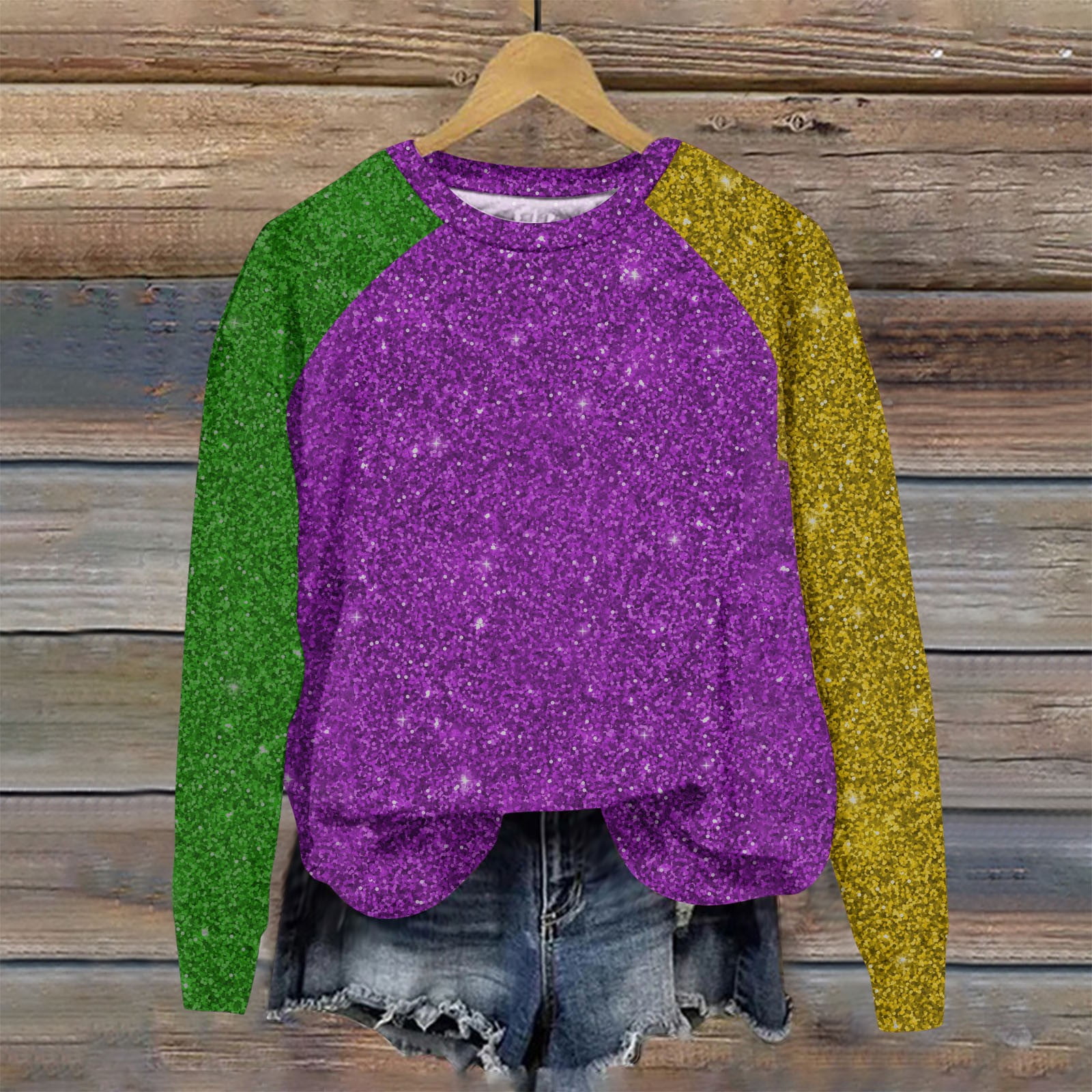 mardi gras workout outfit