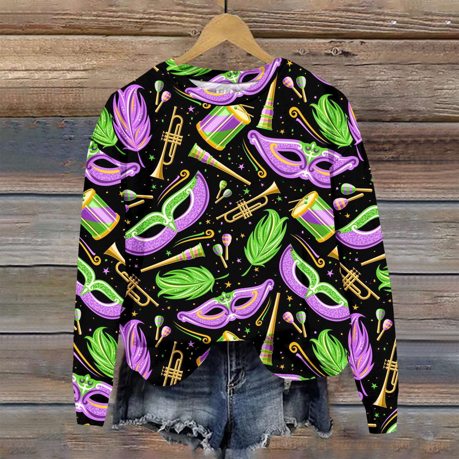 mardi gras workout outfit