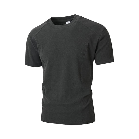 LTTVQM Men's Compression Shirts Short Sleeve Workout Gym T-Shirt Athletic Top Quick Dry Sports Baselayer Undershirts Black 2XL