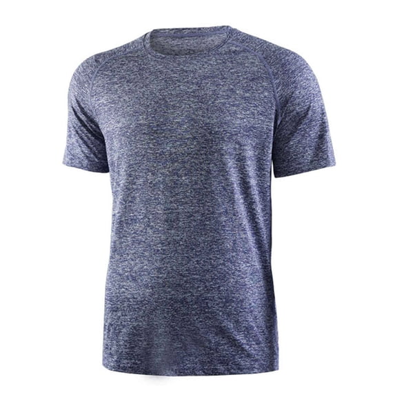 LTTVQM Men’s Quick Dry Active Workout T Shirt Summer Spring Short Sleeve 2026 Training Tee Top for Night Running Gym Navy S