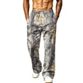 thumbnail image 1 of LTTVQM Men's Realtree Leaf Camo Wide Leg Pants Suburban Forest Camo Big Side Slip Pockets Breathable Woven Fabric Athletic Wide Leg Pants Earthy Yellow M, 1 of 7