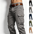 thumbnail image 1 of LTTVQM Mens Cargo Pants Ripstop Stretch Fishing Hiking Pants Outdoor Workout Lightweight Casual Work Trousers with Pockets Gray M, 1 of 5