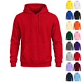 thumbnail image 1 of LTTVQM Mens Hoodie Relaxed Street‑wear Pullover Hooded Sweatshirt Long Sleeve Drawstring Pocket Leisure Tops, 1 of 6