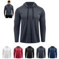 thumbnail image 1 of LTTVQM Mens Quick Dry Hoodies Raglan Long Sleeve Lightweight Breathable Workout Fishing Shirts Stretch Casual Outdoor Camping Athletic Hooded Tops, 1 of 5