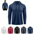 thumbnail image 1 of LTTVQM Mens Quick Dry Hoodies Raglan Long Sleeve Lightweight Breathable Workout Fishing Shirts Stretch Casual Outdoor Camping Athletic Hooded Tops, 1 of 5