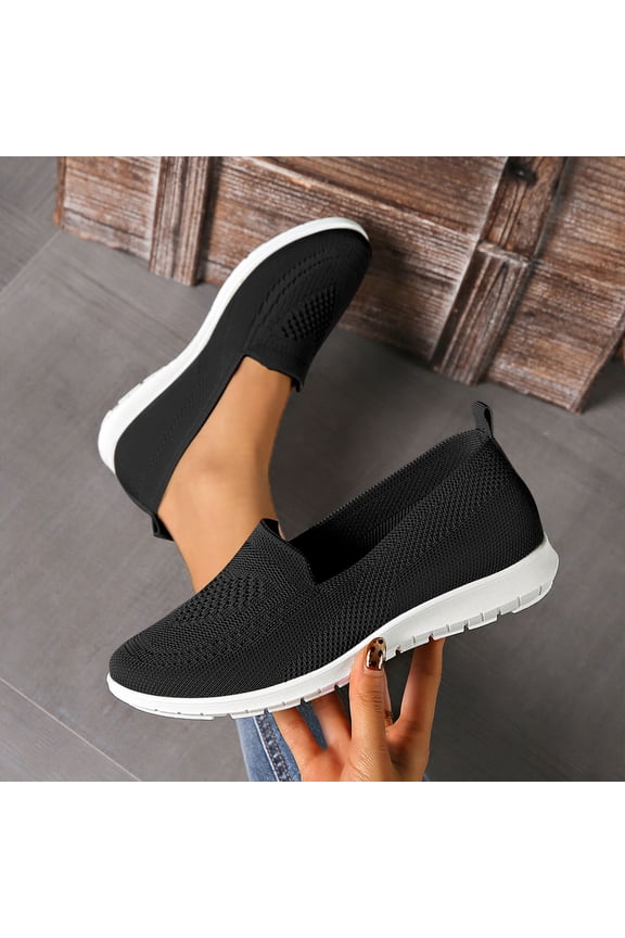 Orthopedic Shoes for Women 2026 Wide Width Breathable Walking Comfortable Slip on Sneakers Non Slip Food Service Lightweight Sneaker Nurse Shoes Arch Support Sneakers Black 10 Wide