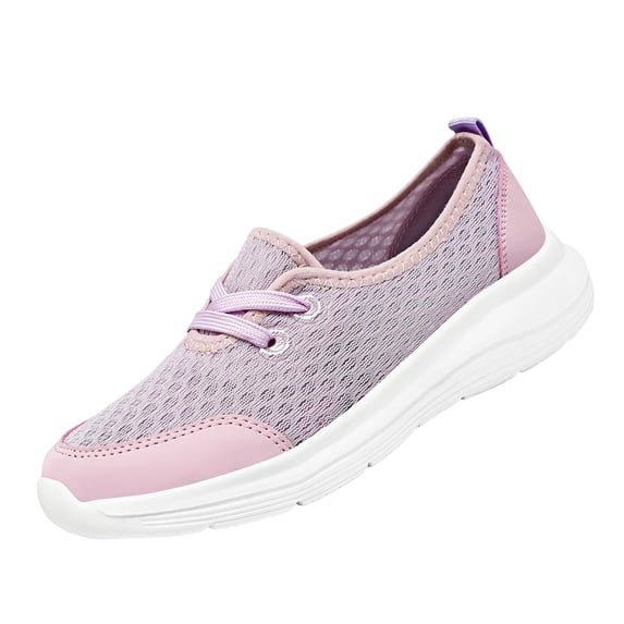 LTTVQM Orthopedic Shoes for Women Fashion Mesh Arch Support Lace Up Gum Sole Breathable Tennis Shoes Casual Vintage Outdoor Athletic Footwear for All Seasons Purple 40(US-8)