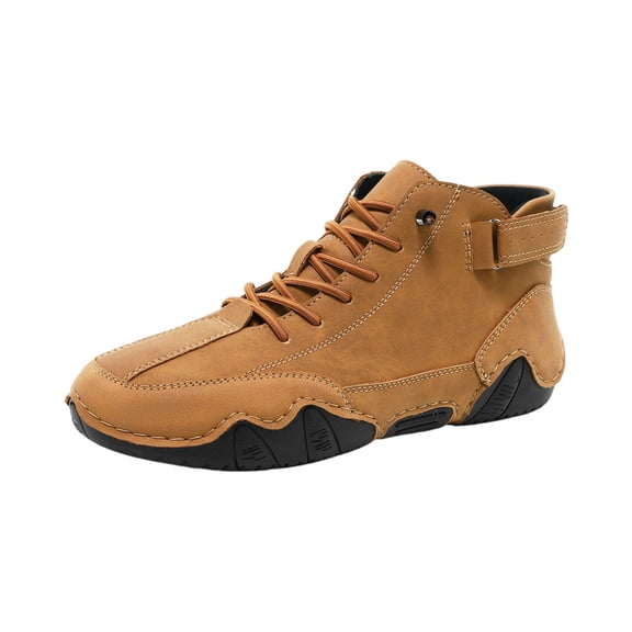 LTTVQM Orthopedic Shoes for Women Men Comfort Waterproof Breathable Non Slip Barefoot Sneakers Trendy Walking Hiking Boots Light Brown 47(US-12)