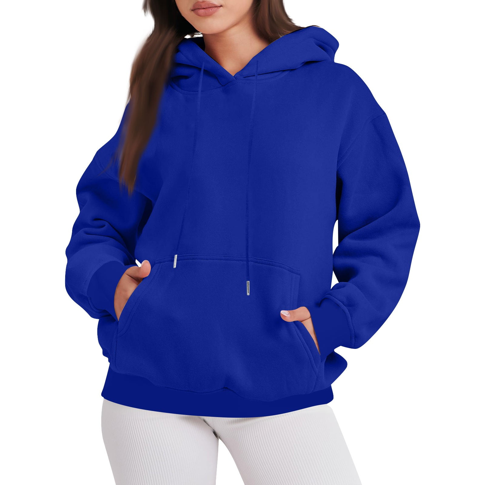 Bright blue hoodie womens hotsell