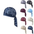 thumbnail image 1 of LTTVQM Paisley Cooling Headscarf Cap Men Women Bandana Beanie Motorcycle Head Wrap Safety Helmet Liner Elastic Fit Adjustable Straps Light Blue, 1 of 7
